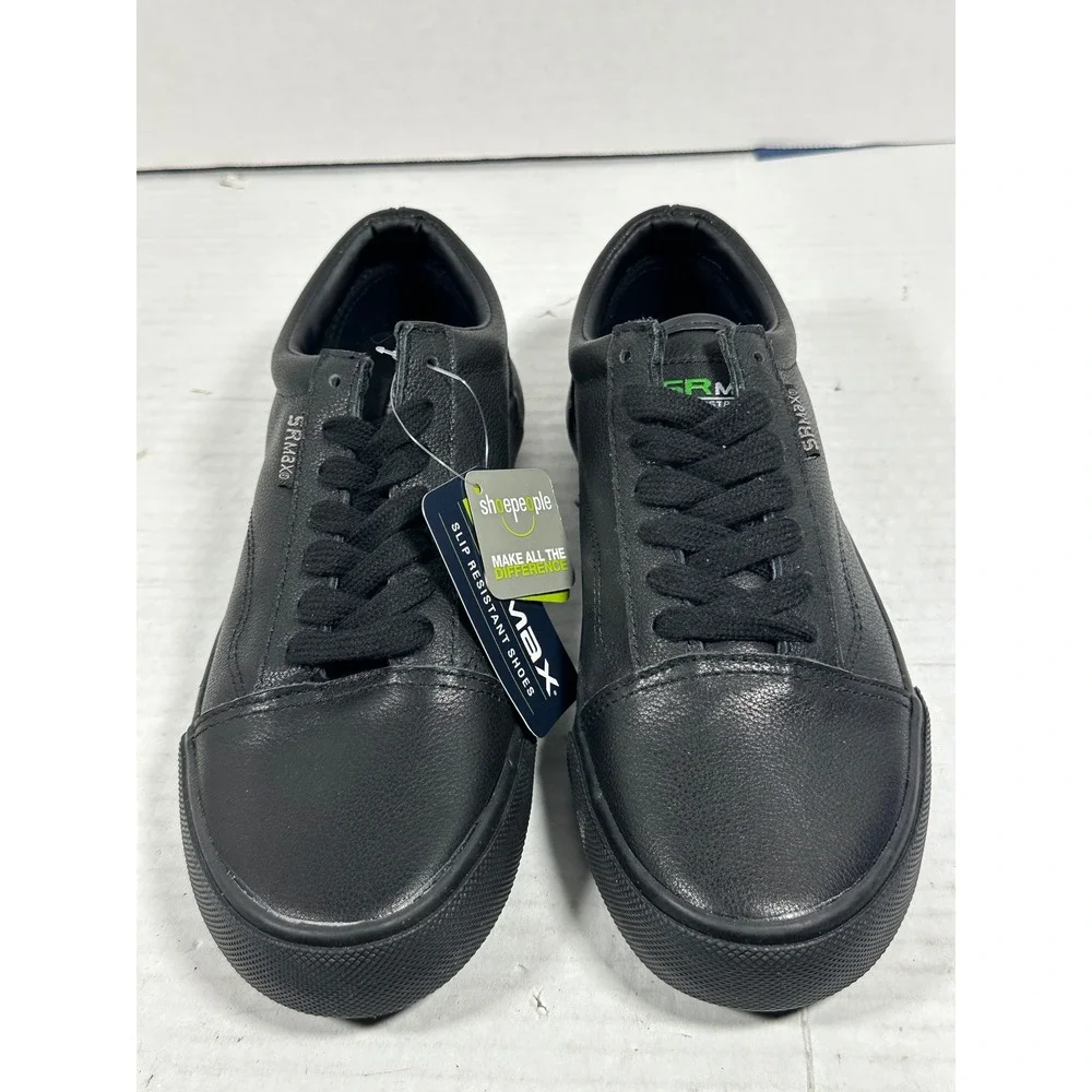 SR Max SRM166 Womens 7.5 Black Leather Slip Resistant Work Shoes Sneakers NEW